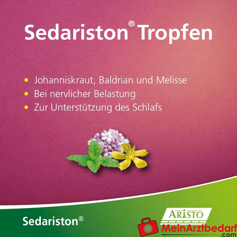 Sedariston Tropfen Baldrian Johanniskraut Melisse Extrakte 20 ml