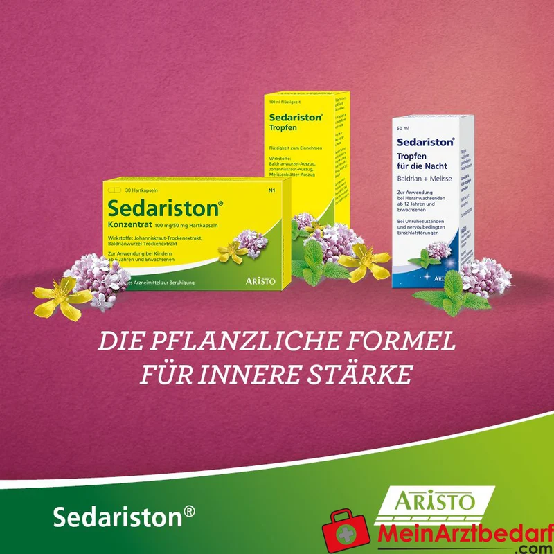 Sedariston Tropfen Baldrian Johanniskraut Melisse Extrakte 20 ml