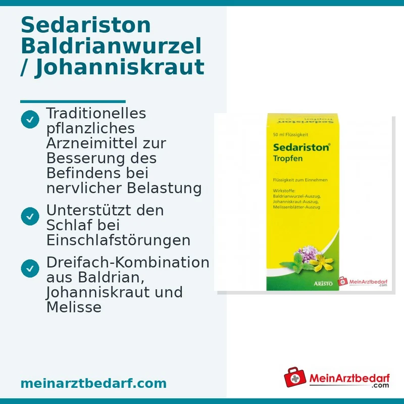Sedariston Tropfen Baldrian Johanniskraut Melisse Extrakte 20 ml