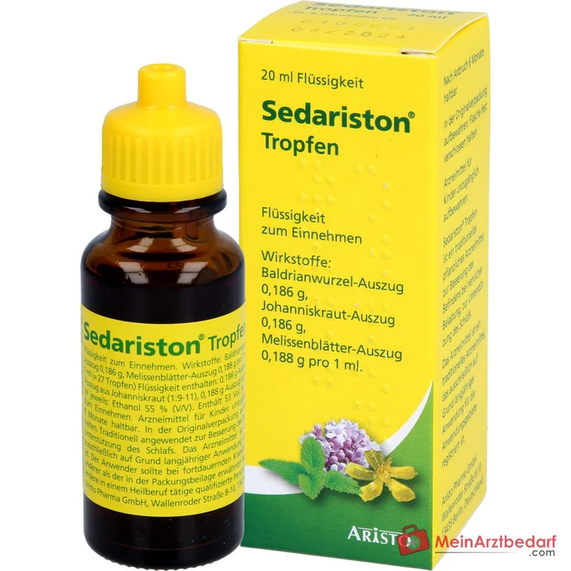 Sedariston Tropfen Auszüge aus Baldrian Johanniskraut Melisse