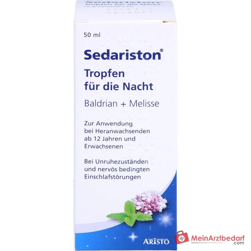Sedariston Tropfen für die Nacht Baldrian und Melissenöl Tropfen 20 ml, 50 ml