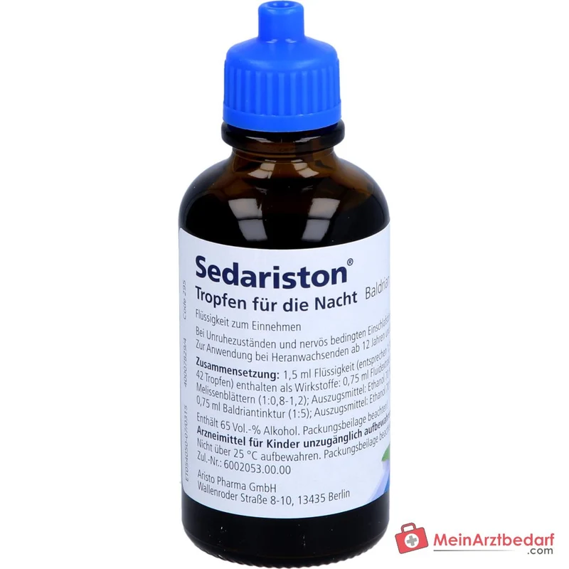 Sedariston Tropfen für die Nacht Baldrian und Melissenöl Tropfen 20 ml, 50 ml