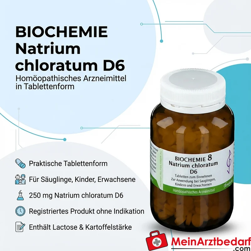 Bombastus Biochemie Natrium chloratum D6 250 mg Tabletten
