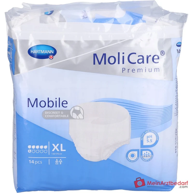 Hartmann MoliCare Premium Mobile 6 Tropfen Einweghosen Größe XL, 56 St. (4x14 St.)