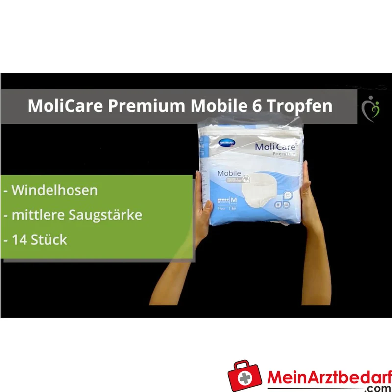 Hartmann MoliCare Premium Mobile 6 Tropfen Einweghosen Größe XL, 56 St. (4x14 St.)