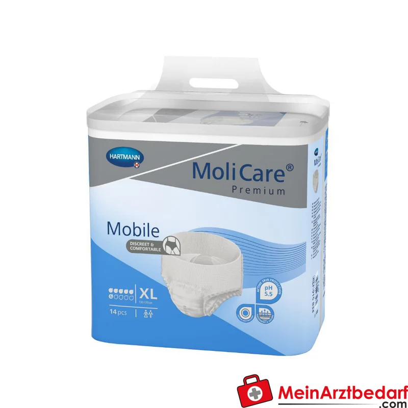 Hartmann MoliCare Premium Mobile 6 Tropfen Einweghosen Größe XL, 56 St. (4x14 St.)