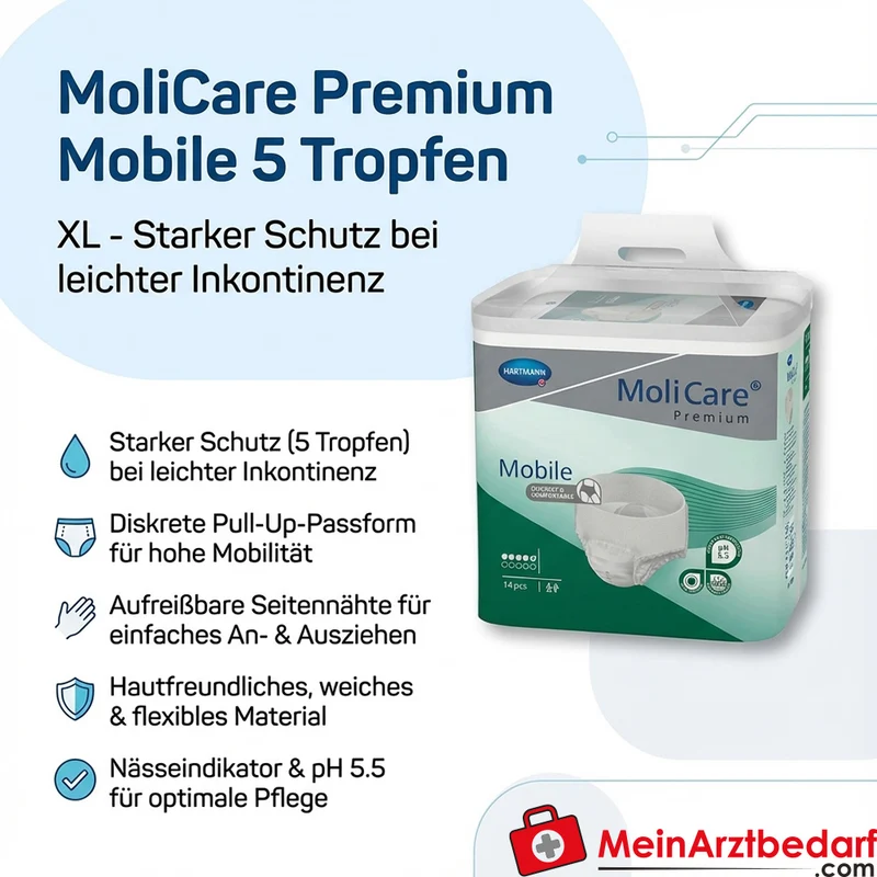 MoliCare Premium Mobile 5 Tropfen Einweg-Inkontinenzslip XL