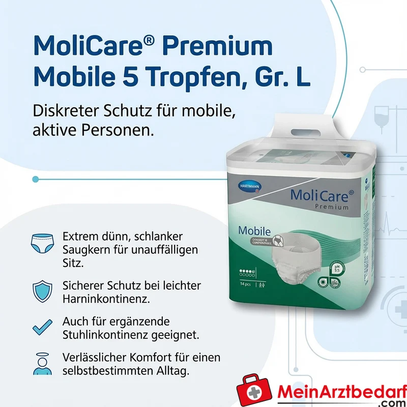 MoliCare Premium Mobile 5 Tropfen Einweghose Gr. L