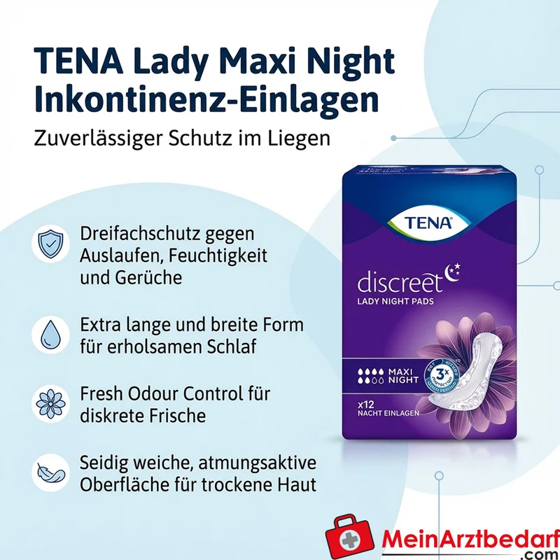 TENA Lady Maxi Night Inkontinenz-Einlagen extra lang einzeln verpackt