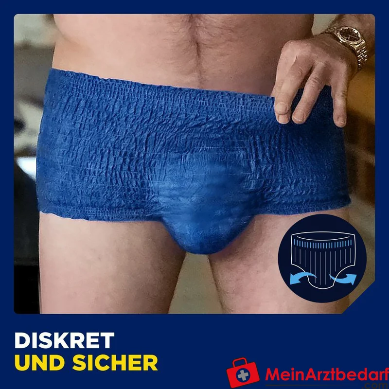 TENA Men Active Fit Pants Plus Einweghose S/M blau 48 Stück (4x12)