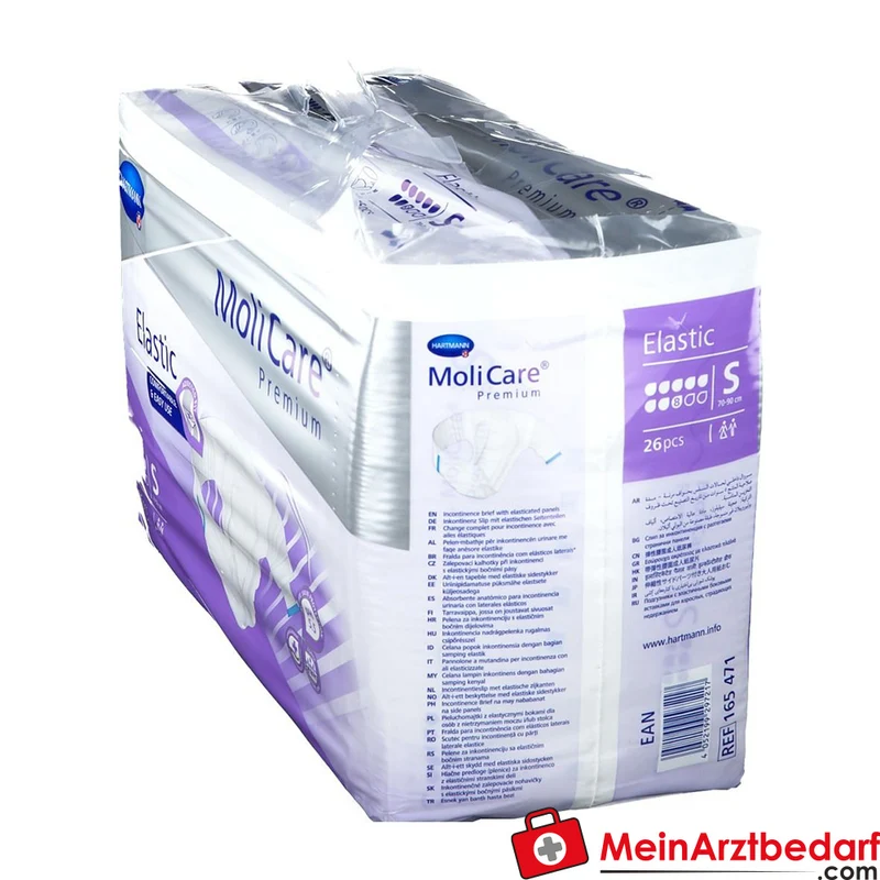 MoliCare Premium Elastic Inkontinenz-Slip 8 Tropfen Größe S (70–90 cm)