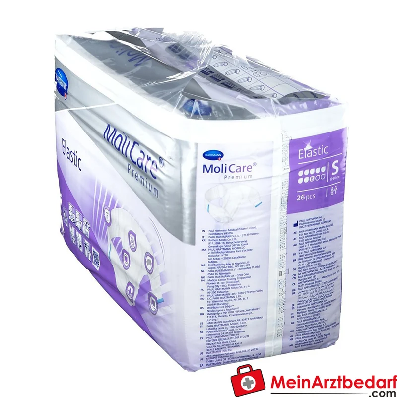 MoliCare Premium Elastic Inkontinenz-Slip 8 Tropfen Größe S (70–90 cm)