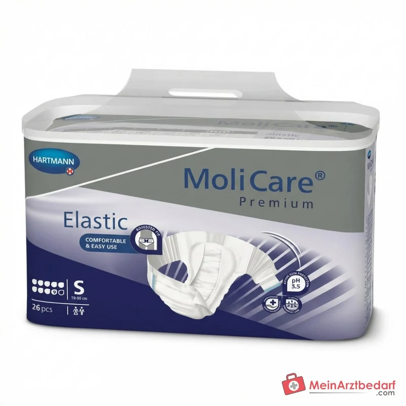 MoliCare Premium Elastic Inkontinenz-Slip 8 Tropfen Größe S (70–90 cm)