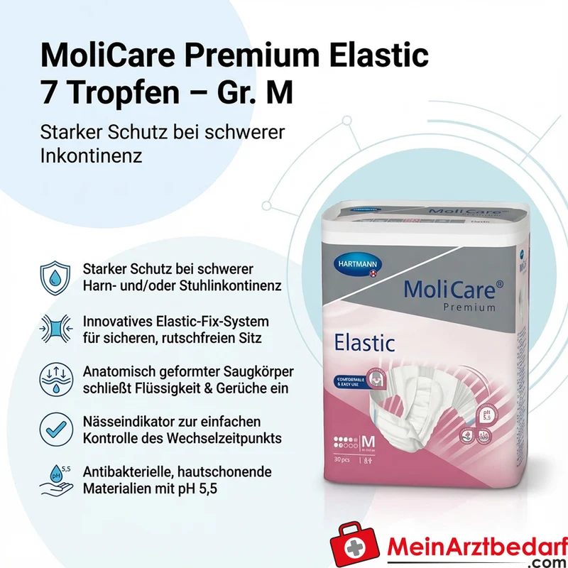 MoliCare Premium Elastic 7 Tropfen Slip Gr. M
