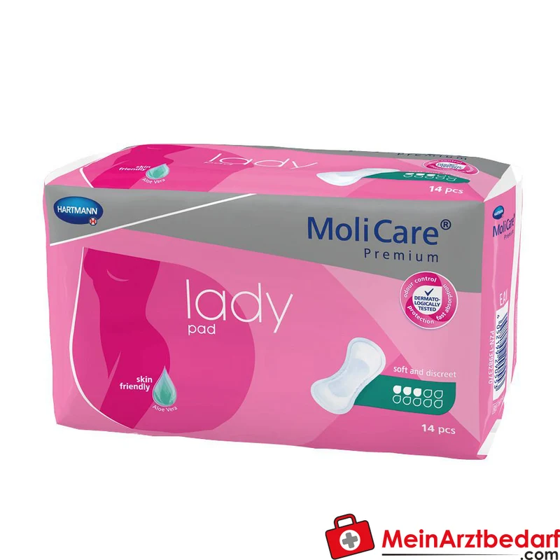 Hartmann MoliCare Premium lady pad 3 Tropfen Inkontinenzeinlagen, 168 Stück
