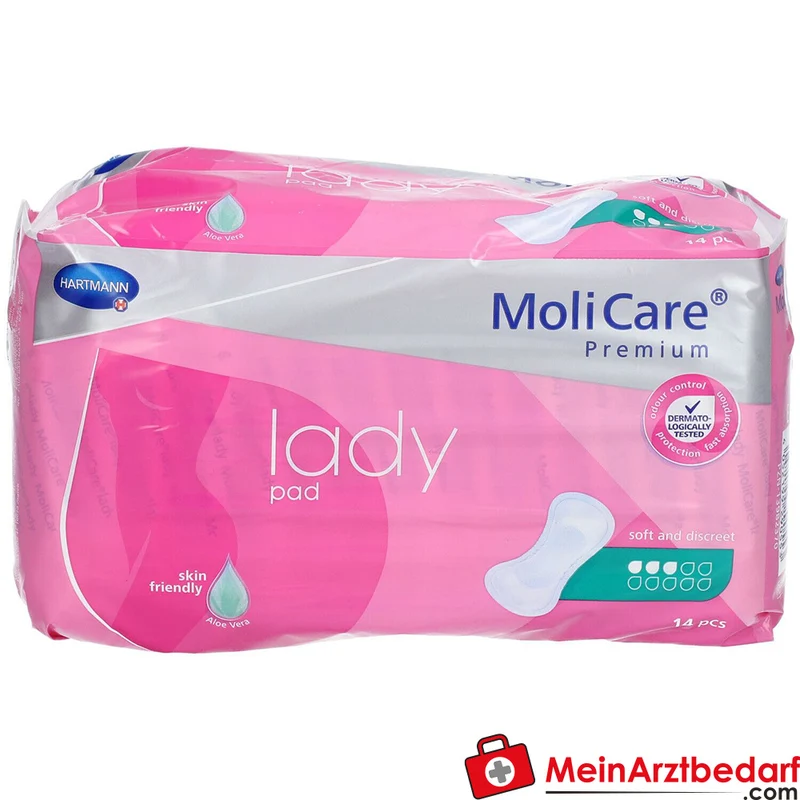 Hartmann MoliCare Premium lady pad 3 Tropfen Inkontinenzeinlagen, 168 Stück