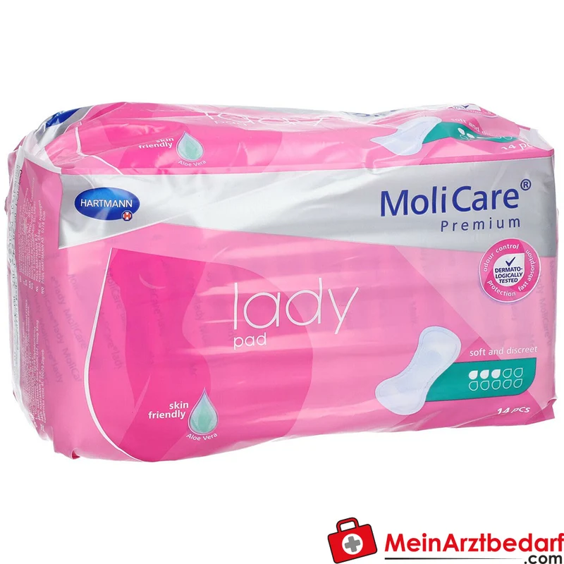 Hartmann MoliCare Premium lady pad 3 Tropfen Inkontinenzeinlagen, 168 Stück