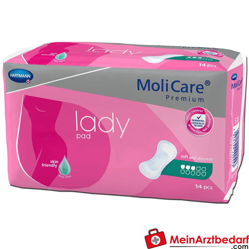 Hartmann MoliCare Premium lady pad 3 Tropfen Inkontinenzeinlagen, 168 Stück
