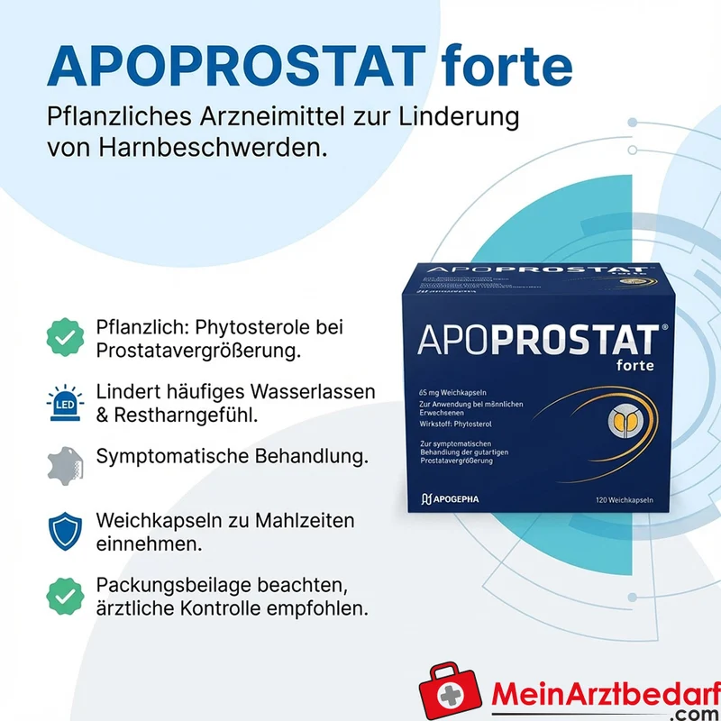 APOPROSTAT forte Phytosterole Weichkapseln 30 Stück