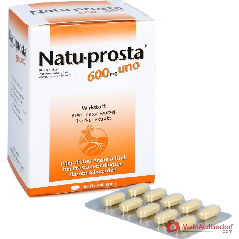Rodisma-Med Natuprosta 600 mg uno Brennnesselwurzel-Trockenextrakt Filmtabletten, 100 St.