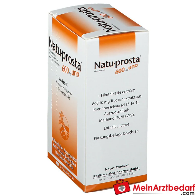Rodisma-Med Natuprosta 600 mg uno Brennnesselwurzel-Trockenextrakt Filmtabletten, 100 St.