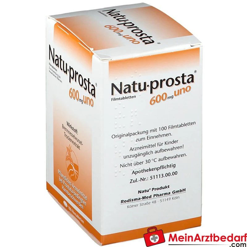 Rodisma-Med Natuprosta 600 mg uno Brennnesselwurzel-Trockenextrakt Filmtabletten, 100 St.