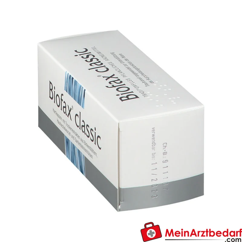 Strathmann Biofax classic Birkenblätter-Trockenextrakt / Hauhechelwurzel-Trockenextrakt / Bohnenschalen-Trockenextrakt Hartkapseln, 60 St.