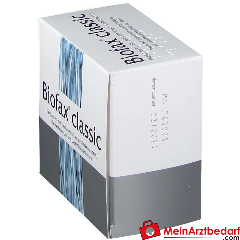Strathmann Biofax classic Birkenblätter-Trockenextrakt / Hauhechelwurzel-Trockenextrakt / Bohnenschalen-Trockenextrakt Hartkapseln, 60 St.