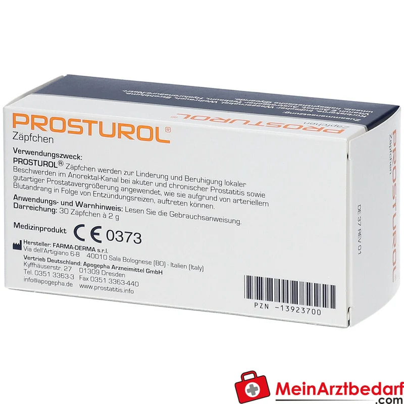 Prosturol Kürbiskerne / Indischer Wassernabel / Weihrauch / Strohblume / Vitamin E / Australischer Teebaum / Hyaluronsäure Zäpfchen, 10 St.