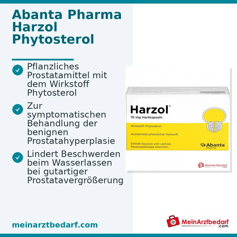 Abanta Pharma Harzol Phytosterol Hartkapseln, 100 St.