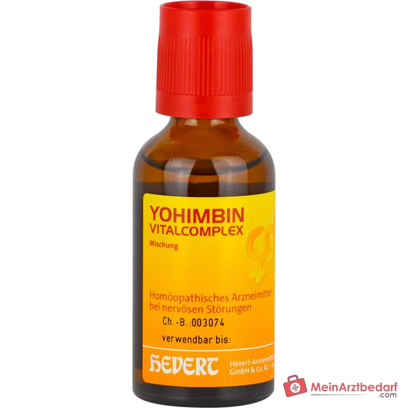 Hevert Yohimbin Vitalcomplex Acidum picrinicum / Damiana / Strychninum phosphoricum / Yohimbinum hydrochloricum Tropfen, 200 ml