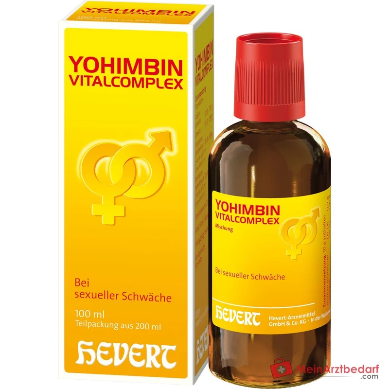 Hevert Yohimbin Vitalcomplex Acidum picrinicum / Damiana / Strychninum phosphoricum / Yohimbinum hydrochloricum Tropfen, 200 ml