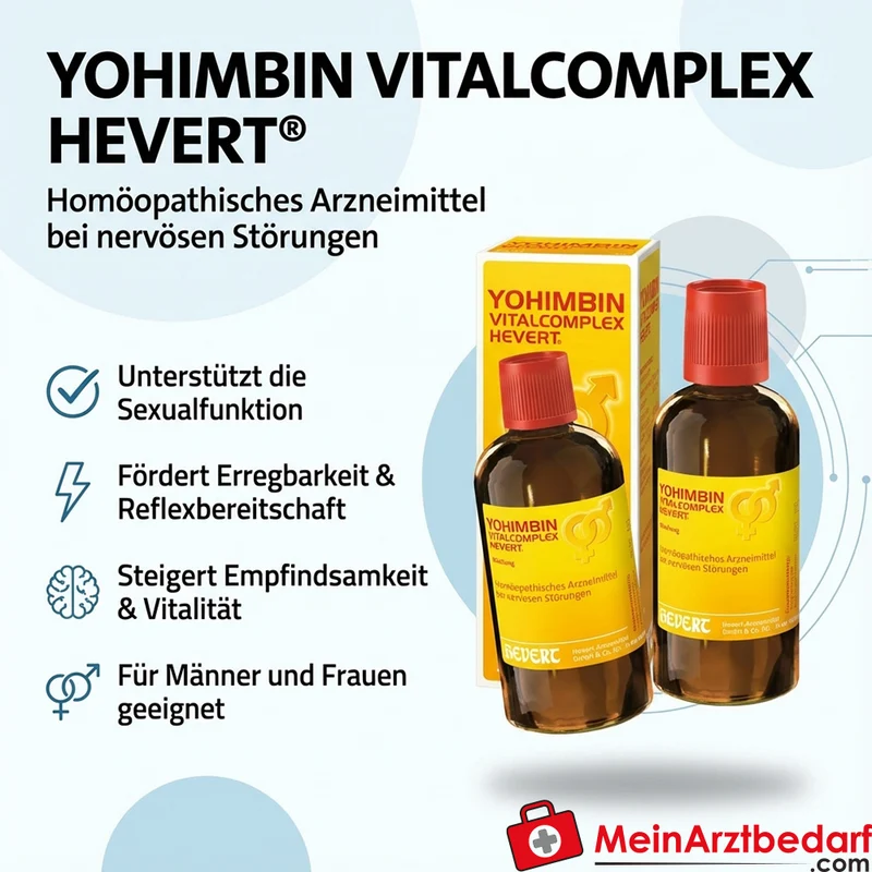 Hevert Yohimbin Vitalcomplex Acidum picrinicum / Damiana / Strychninum phosphoricum / Yohimbinum hydrochloricum Tropfen, 200 ml