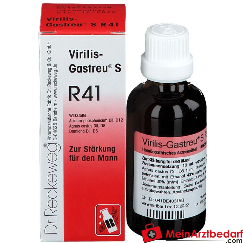 Virilis-Gastreu S R41 Tropfen Acidum phosphoricum D12 Agnus castus D8 Damiana D6 10 ml