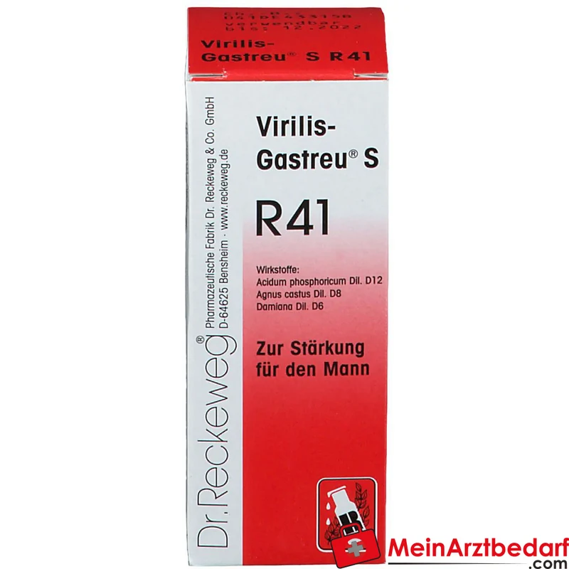 Virilis-Gastreu S R41 Tropfen Acidum phosphoricum D12 Agnus castus D8 Damiana D6 10 ml