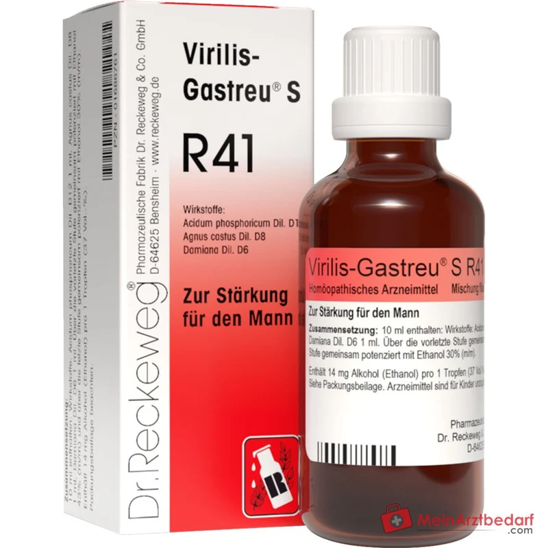 Virilis-Gastreu S R41 Tropfen Acidum phosphoricum D12 Agnus castus D8 Damiana D6 10 ml