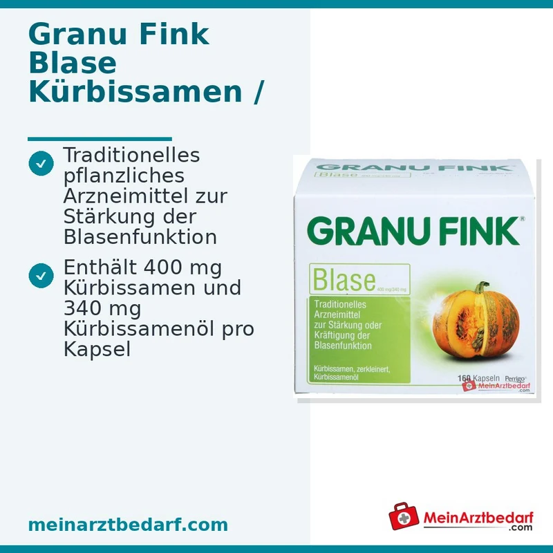 Granu Fink Blase Kürbissamen / Kürbissamenöl Hartkapseln, 100 St.