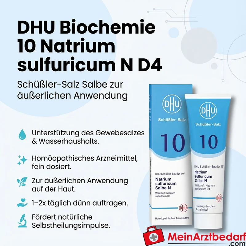 DHU Biochemie 10 Natrium sulfuricum D4 Schüßler-Salz Salbe