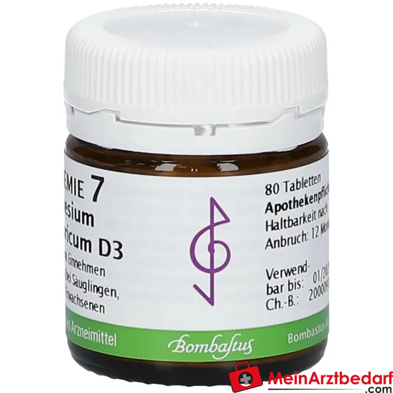 BIOCHEMIE 7 Magnesium Phosphoricum D3 250 mg Tabletten 1 Packung