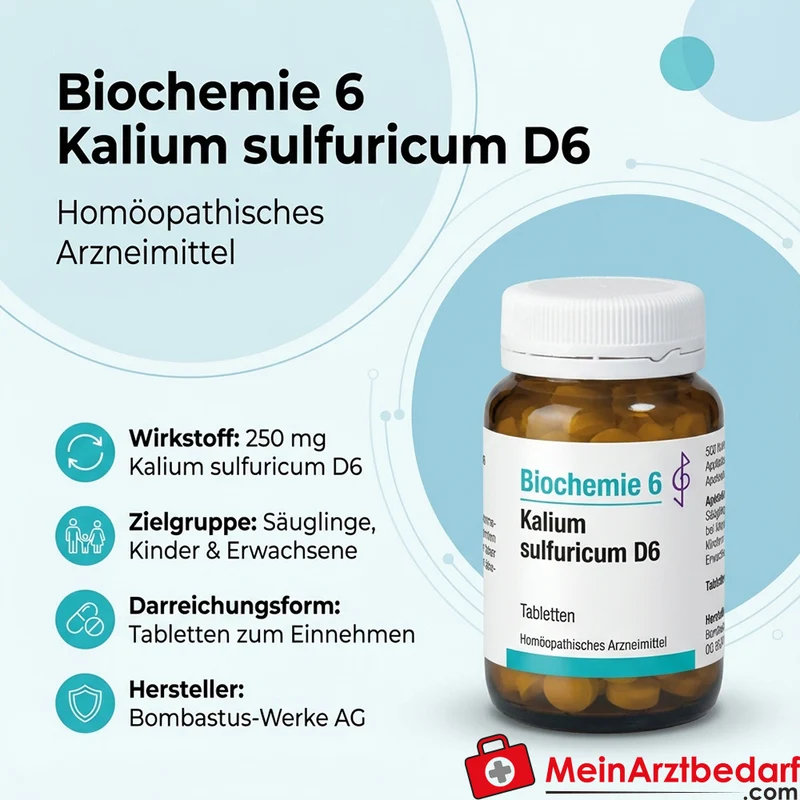 Bombastus Biochemie 6 Kalium sulfuricum D 6 250 mg Tabletten