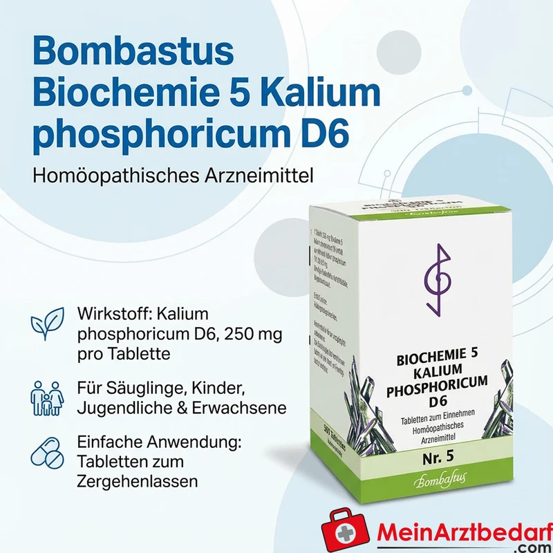 Bombastus Biochemie Biochemie 5 Kalium phosphoricum D6 Tabletten 250 mg