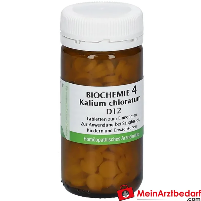 BIOCHEMIE 4 Kalium chloratum D12 homöopathische Zubereitung 250 mg