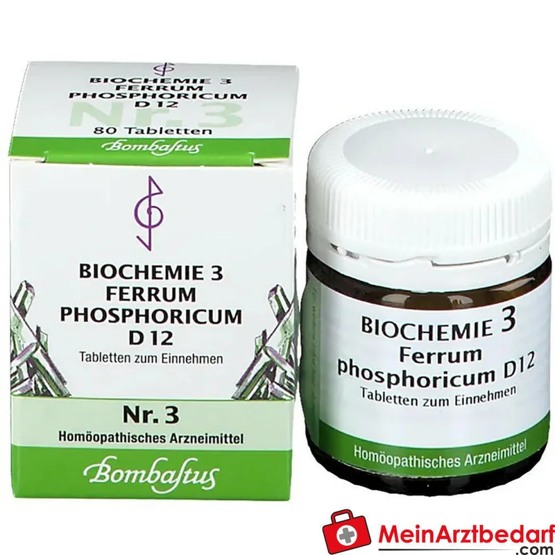 Bombastus Biochemie Ferrum phosphoricum D12 250 mg Tabletten Packung