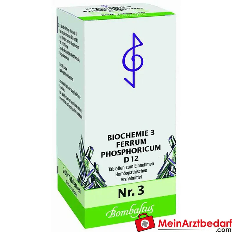 Bombastus Biochemie Ferrum phosphoricum D12 250 mg Tabletten Packung