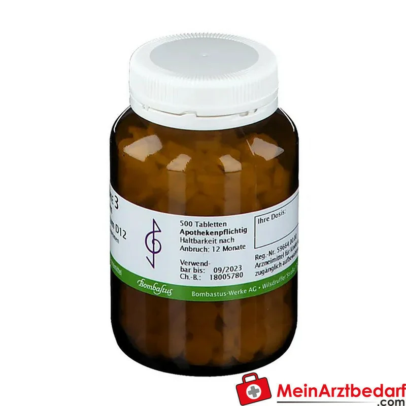 Bombastus Biochemie Ferrum phosphoricum D12 250 mg Tabletten Packung