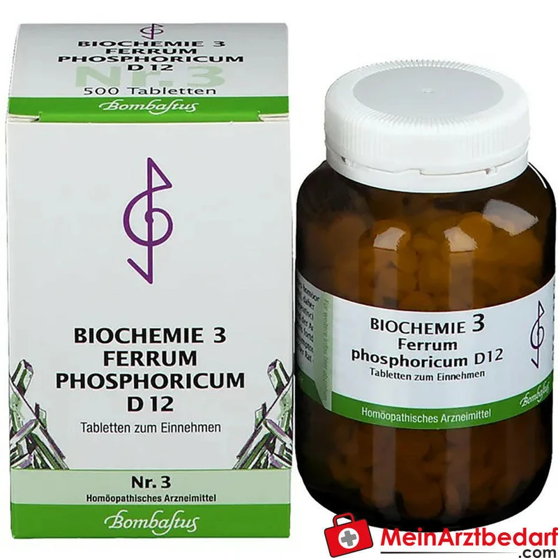 Bombastus Biochemie Ferrum phosphoricum D12 250 mg Tabletten Packung