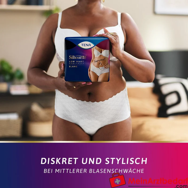 TENA Silhouette Normal Blanc Einweg-Inkontinenz-Pants Gr. L hüfthoch