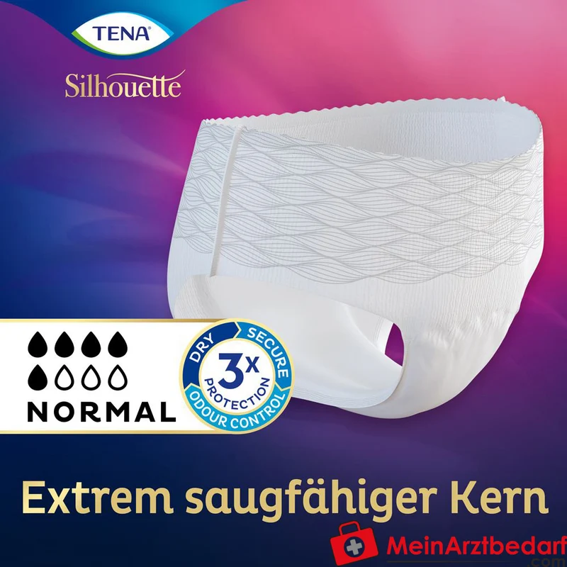 TENA Silhouette Normal Blanc L Inkontinenz-Pants Einweghose 10 Stück