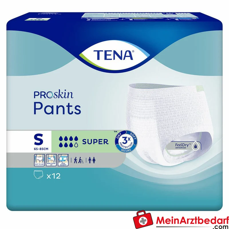Tena Pants Super Einweghosen bei mittlerer bis starker Blasenschwäche, Small, 48 St.