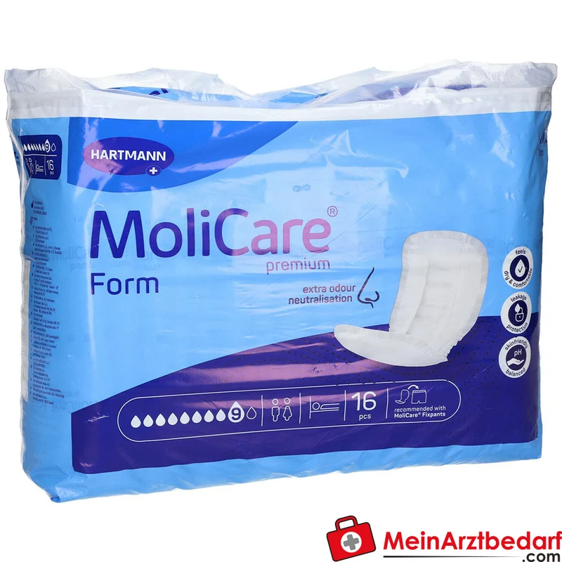 MoliCare Premium Form Inkontinenzvorlagen Saugstärke 9 Tropfen
